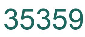 Number 35359 green image