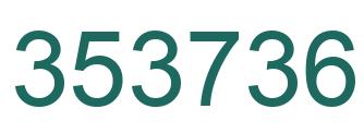 Number 353736 green image