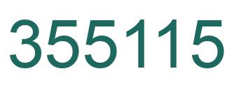 Number 355115 green image