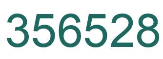 Number 356528 green image
