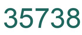 Number 35738 green image