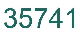 Number 35741 green image