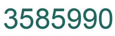 Number 3585990 green image