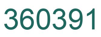 Number 360391 green image
