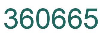 Number 360665 green image