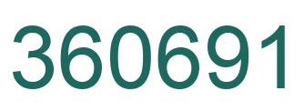 Number 360691 green image
