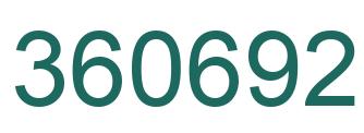 Number 360692 green image