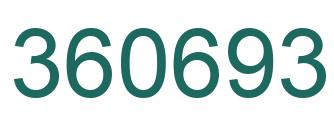 Number 360693 green image