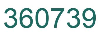 Número 360739 imagen verde