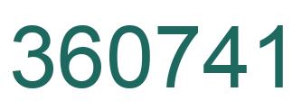 Número 360741 imagen verde