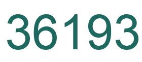 Number 36193 green image