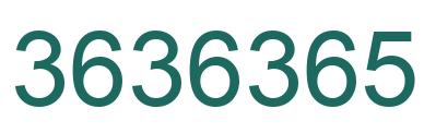 Número 3636365 imagen verde