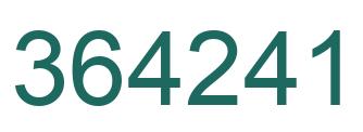 Número 364241 imagen verde