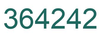 Number 364242 green image