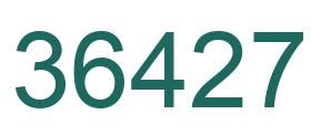 Number 36427 green image