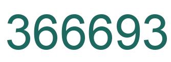 Number 366693 green image