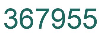 Number 367955 green image