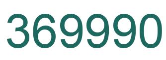 Number 369990 green image