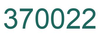 Número 370022 imagen verde