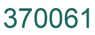 Número 370061 imagen verde