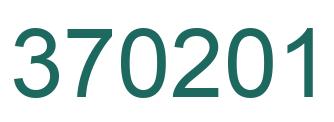 Number 370201 green image