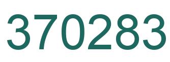 Number 370283 green image