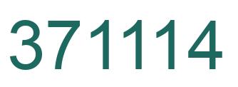 Number 371114 green image
