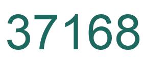 Number 37168 green image