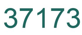 Number 37173 green image
