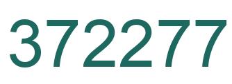 Number 372277 green image