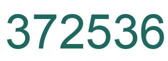 Number 372536 green image