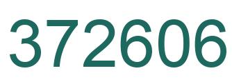 Number 372606 green image