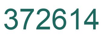 Number 372614 green image