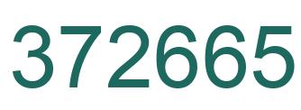 Number 372665 green image