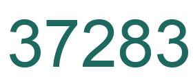 Number 37283 green image