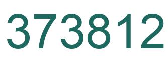 Number 373812 green image