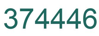 Number 374446 green image