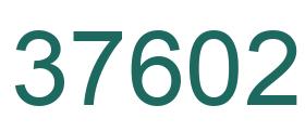 Number 37602 green image
