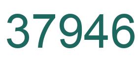Number 37946 green image