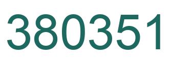 Número 380351 imagen verde