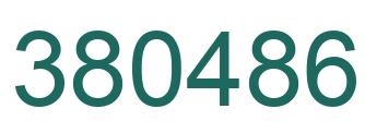 Número 380486 imagen verde