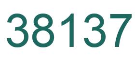 Number 38137 green image