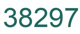 Number 38297 green image