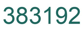 Number 383192 green image