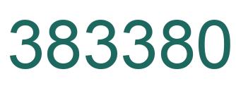 Number 383380 green image