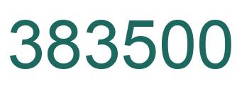 Number 383500 green image
