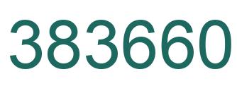Number 383660 green image