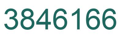 Number 3846166 green image
