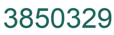 Number 3850329 green image