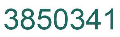 Number 3850341 green image